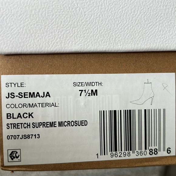 Jessica Simpson black Semaja Faux Suede Pointed Toe Booties 7.5 - Picture 12 of 14